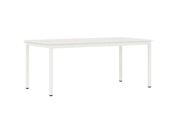 SALE 2026 Table Repas rustique/Table Salon Blanc - Table de salle à manger / Table de repas Blanc 180x90x75cm 26.3 Kg 898901
