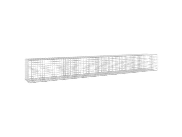 Verzinkter Stahl, 400 x 50 x 50 cm, Maschenweite: 5 x 5 cm, Draht 5 mm Verzinkter Stahl, Maschenweite 5 x 5 cm, Draht 5 mm, Haken und Clips, Verwendung im Außenbereich, Garten, Terrasse