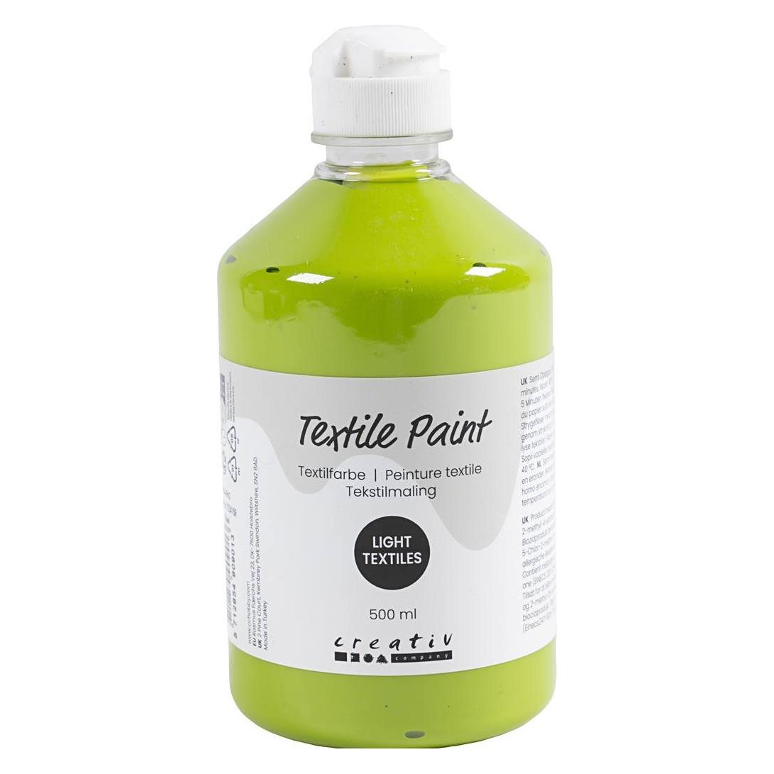 Creativ Company Textile Paint, semi opaque, kiwi, 500 ml/ 1 bottle (500 ml) (7034169)