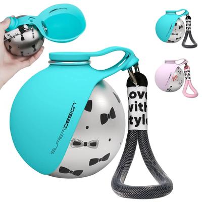 Uplifted Finds Portable Stainless Steel And Silicone Pet Travel Water Bottle blue 2