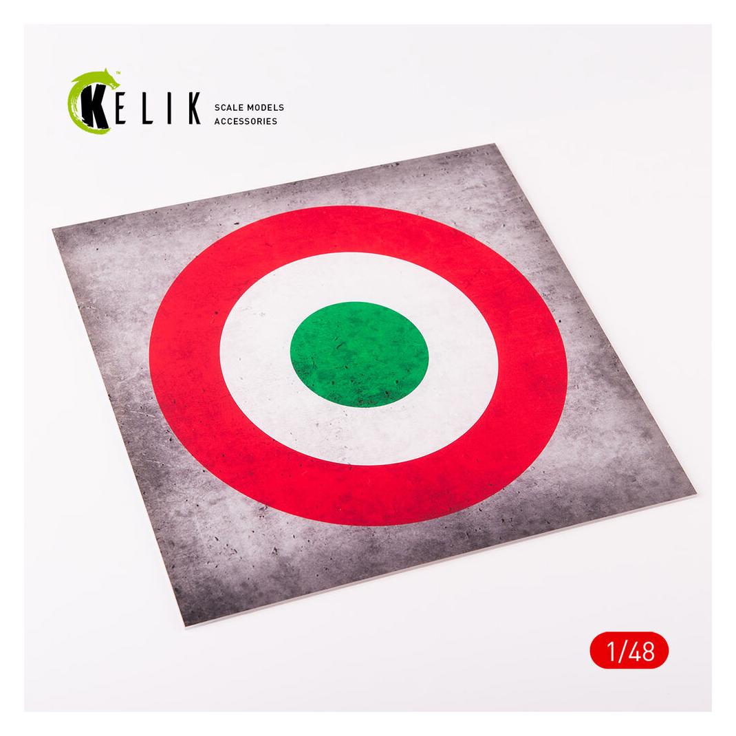 Kelik Italy Roundel - Acrylic 3 mm (240 x 240 mm) (190g) (1/72 - 1/48) (KS48026)
