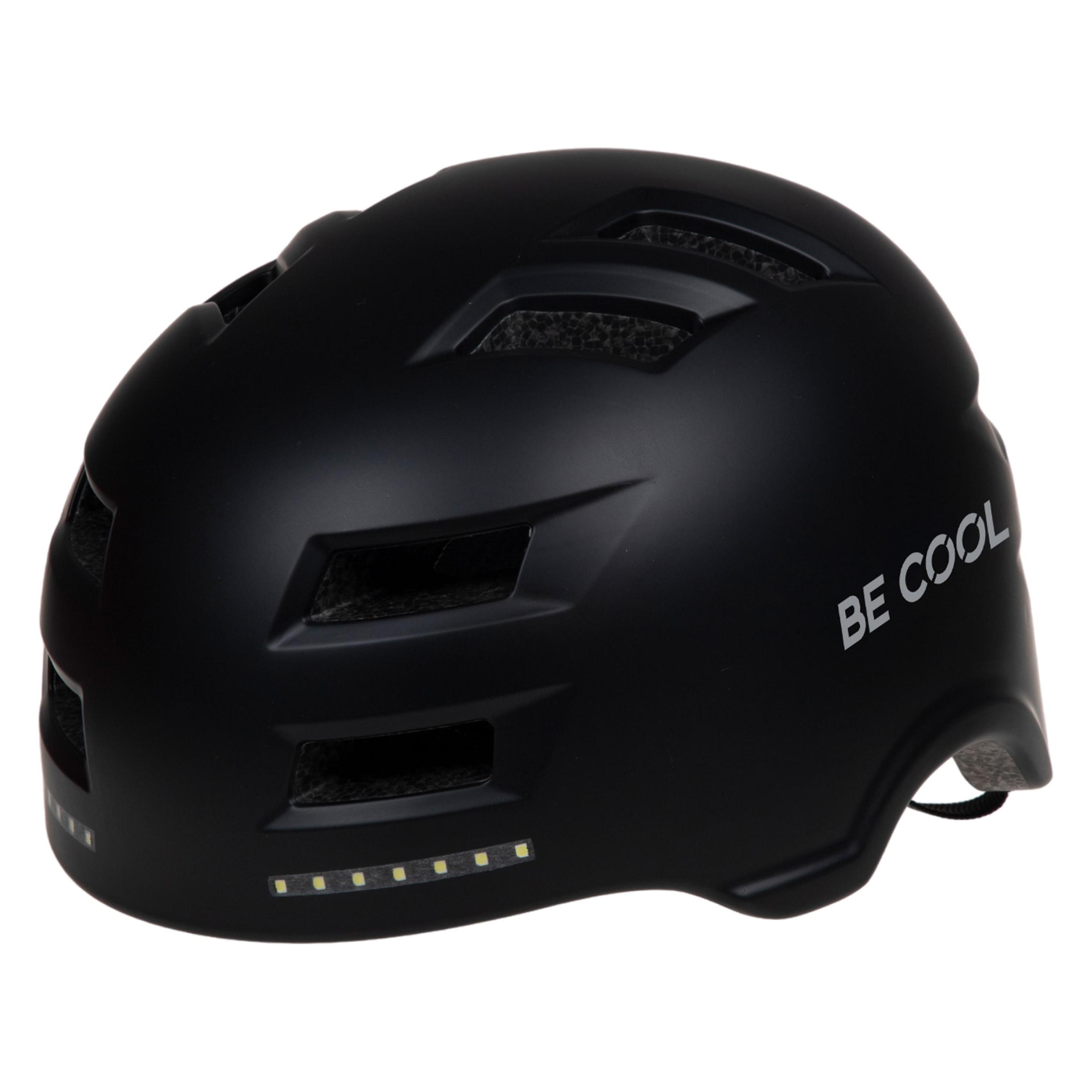 Be Cool Unisex Schutzhelm mit Beleuchtung L (58-61cm) (58 - 61 cm) (BE COOL)