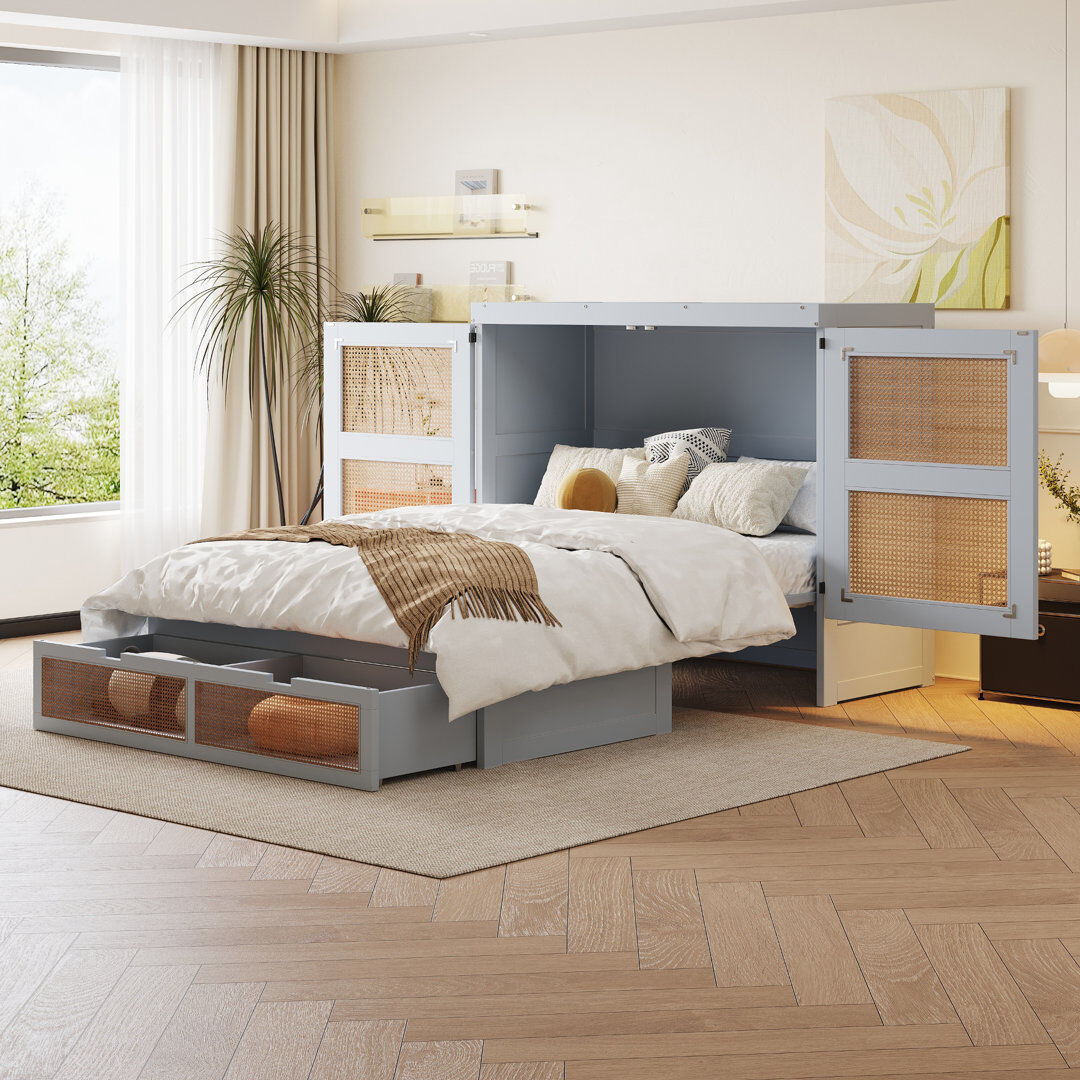 Latitude Vive Bed Grey 126cm H X 145.5cm W X 202cm L