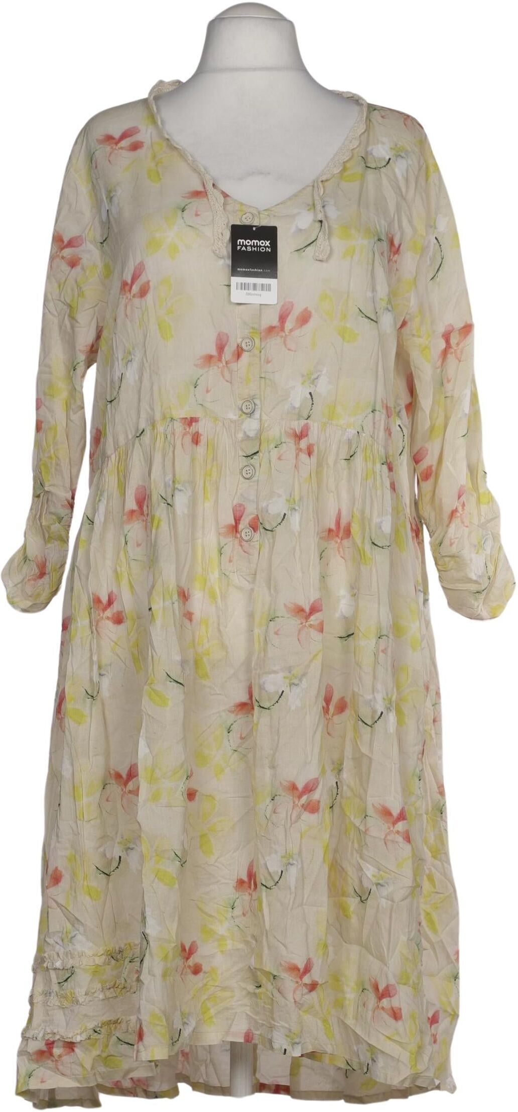 Ewa i Walla Damen Kleid, Mehrfarbig, Gr. XL, Baumwolle - Second Hand