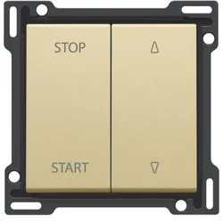 Niko Züblin 221-65905 Abdeckung für elektrisch getrennte Rollladenschalter, gold coated 22165905