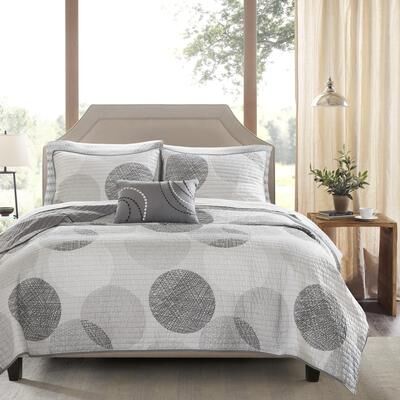 Madison Park Essentials Knowles Complete Comforter Set with Cotton Bed Sheets