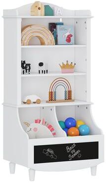 UTEX Kids Bookshelf and Toy Storage Open Bookshelf and Toy Organizer Cabinet