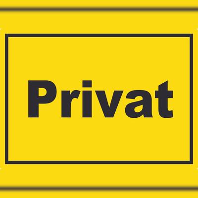 HB-Druck Privat Aufkleber gelb-schwarz A7 (74x105mm)