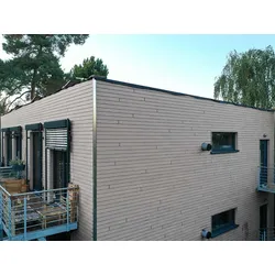 KAHRS WPC Rhombusleiste, 18x100 mm, Massiv, Steingrau, strukturiert