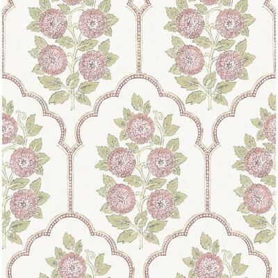 Society Social Floral Bazaar Rose Water Peel and Stick Wallpaper