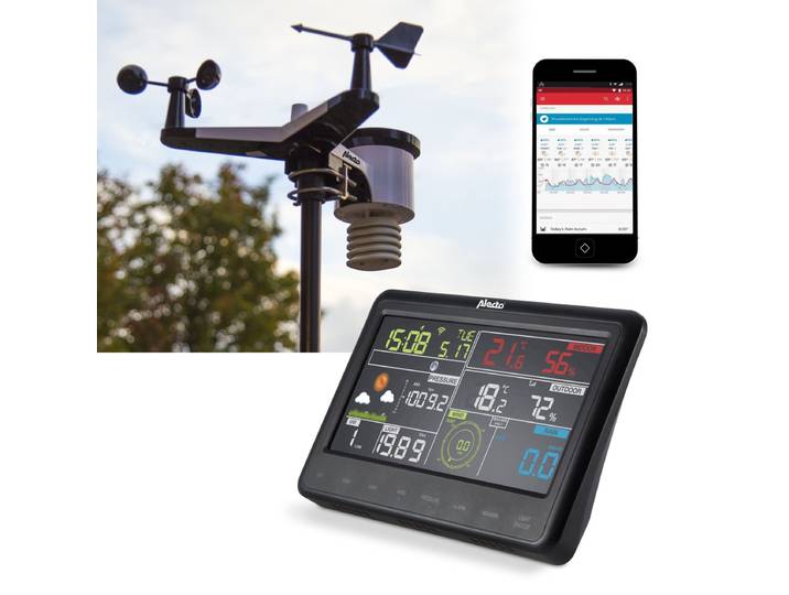 Alecto WS-5500 - Professioneel WiFi Weerstation - Weather Underground koppeling - 8-in-1