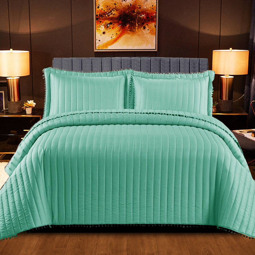 Canora Grey Aliya-Grace Throw Blanket Light Green W185 x L240cm