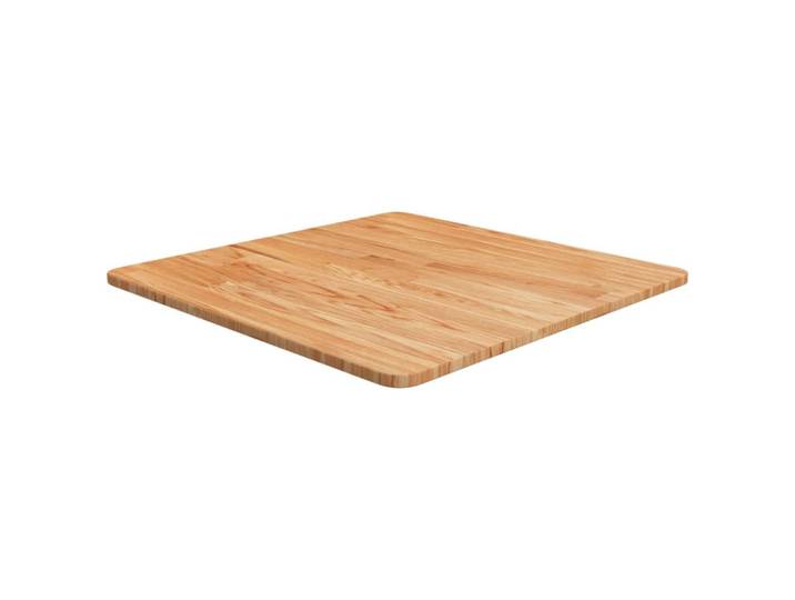 vidaXL Tischplatte Quadratisch Hellbraun 60/60/1,5Cm Behandelte Eiche, Braun, Holz, 60x1.5x60 cm, Esszimmer, Esstische, Tischsysteme