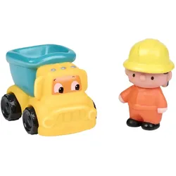 Let's Play Baufahrzeug und Puppe Spielzeug Kinder