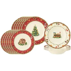 Seltmann Weiden Marieluise Weihnachtsnostalgie Teller-Set 18-teilig