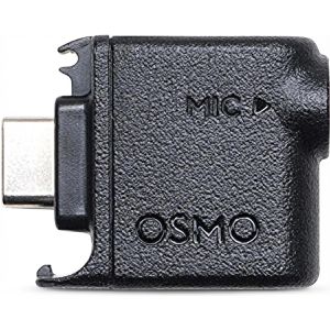 DJI Audio-Adapter Osmo Action 3,5 mm, schwarz, 3,5mm Klinken-Buchse auf USB-C Stecker