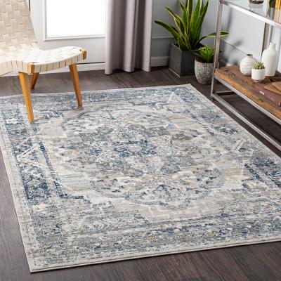 Teppich LIVABLISS "MATI", blau, B:160cm H:9,9mm L:220cm, Polypropylen, Teppiche, Teppich