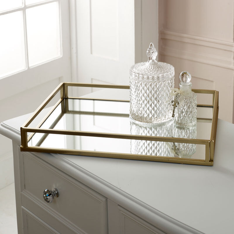 Canora Grey Carevelle Decorative Tray Gold 51cm W X 40cm D X 10cm H
