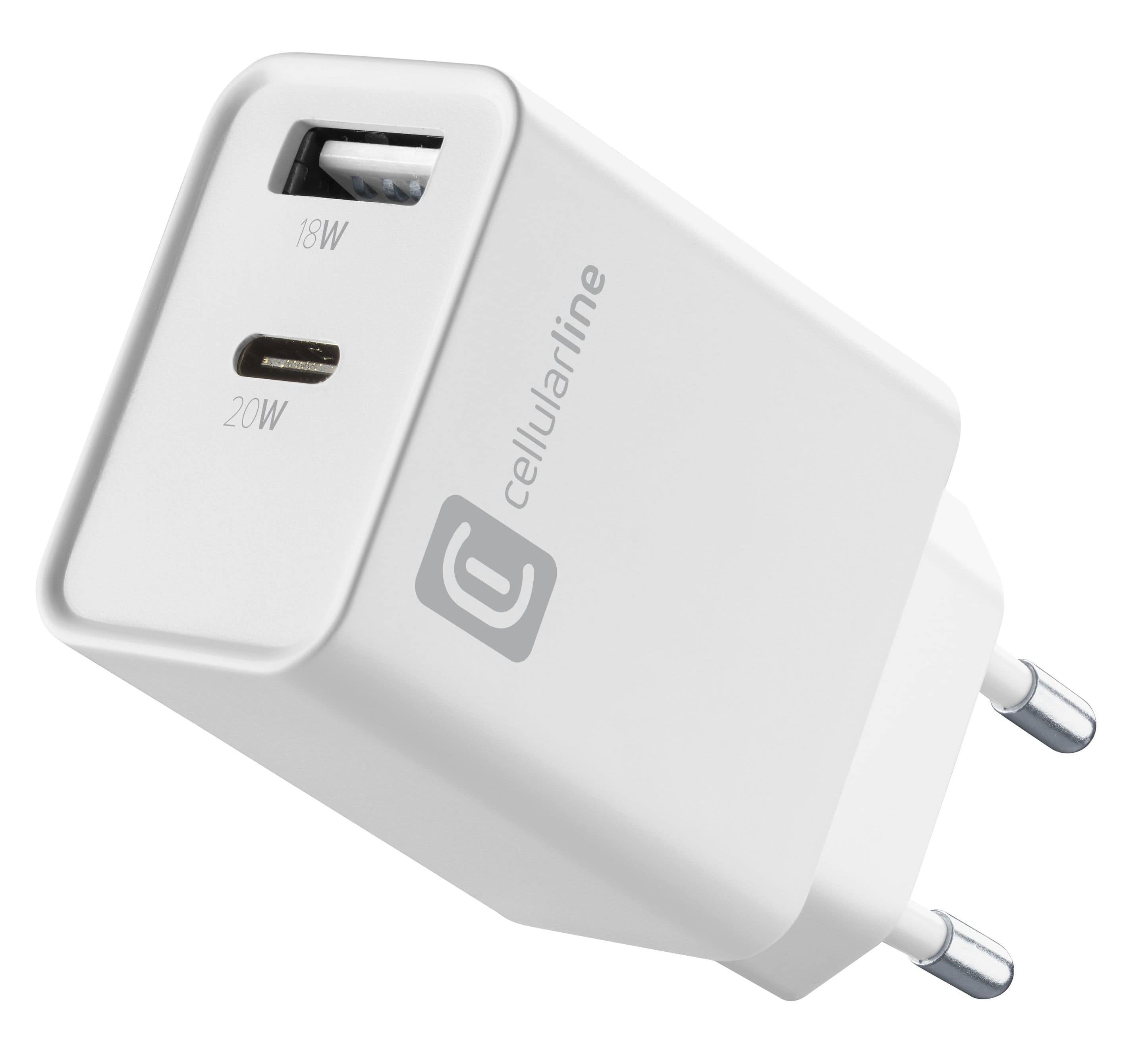 Cellular Line Multiport Charger PD 20W ACHOTHUSB2PD20WW