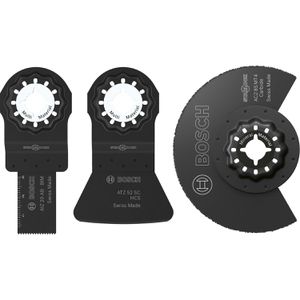 Bosch Multifunktionswerkzeug-Zubehör Fliesen-Basis-Set, Starlock, für Fliesen, Mörtel, Fugen, 3-teilig