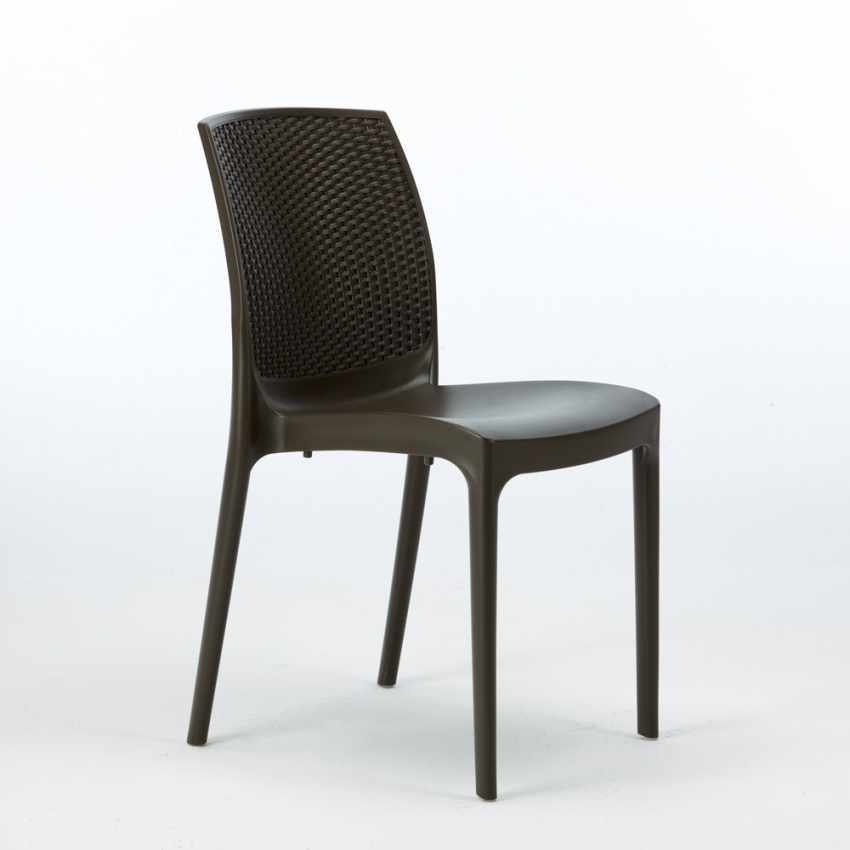 20er Stühle Küchenstuhl Esstischstuhl Esszimmerstuhl Boheme Grand Soleil Stock - Braun