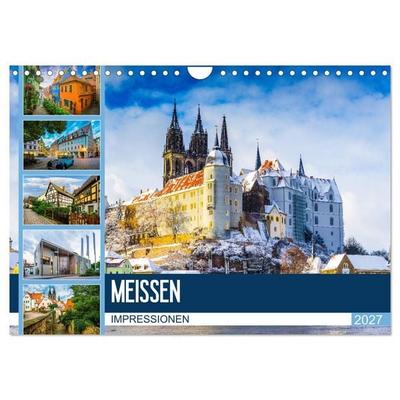 Meißen Impressionen (Wandkalender 2027 DIN A4 quer), CALVENDO Monatskalender