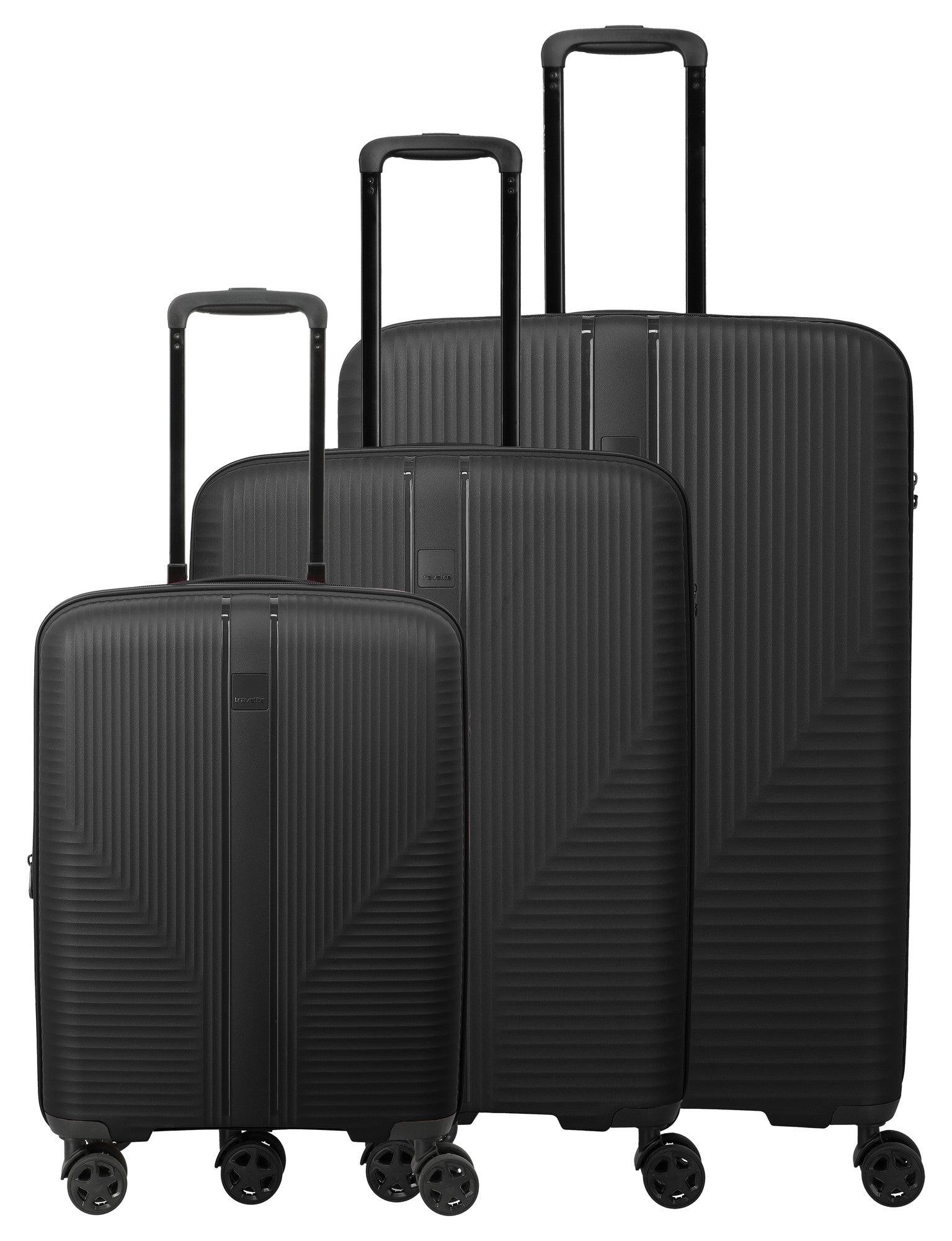 Koffer TRAVELITE AIR STRIPE S EXP, M EXP, L SCHWARZ Größe: Einheitsgröße