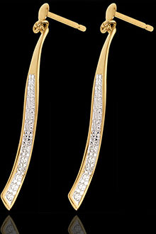 Edenly Diamanten-Ohrringe PhÃ¶nix in Gelbgold