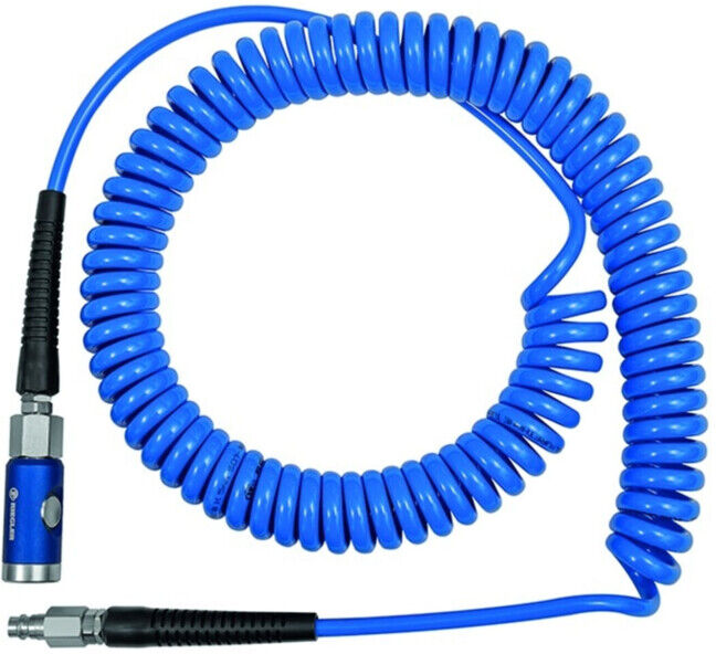 Riegler Ensemble de raccords de sécurité à bouton-poussoir spirale, PU, Ø 10x6,5, 10 m (SP101000PUDSK)