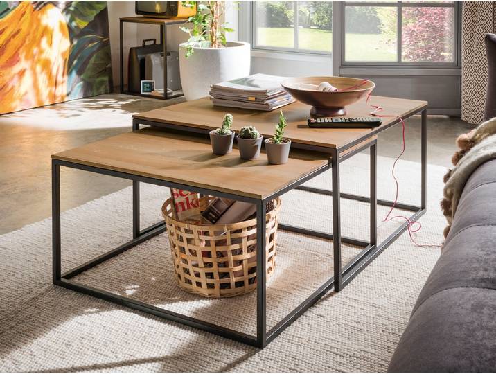 Couchtisch Mesco - Schnäppchen 2127-03291 - ohne Zwischenablage - H41,5xB100xT60 cm - Marmor weiß