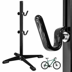 Relaxdays Fahrradständer verstellbar Gummihaken Schwarz