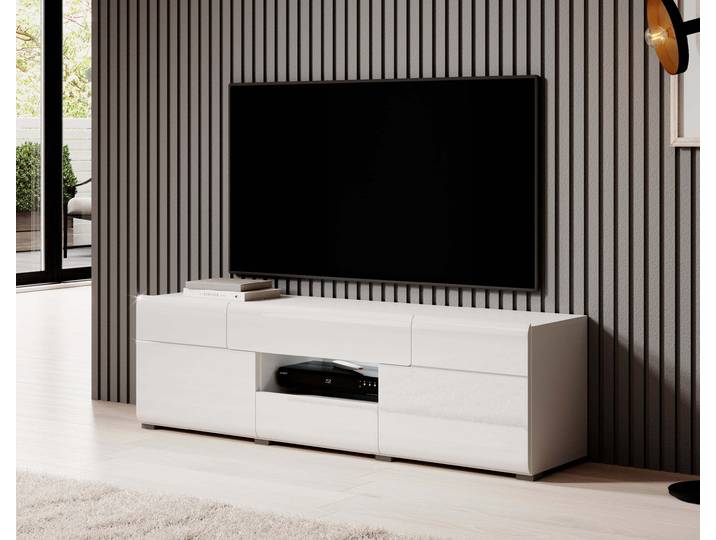 Meuble TV avec tiroirs COLORADO – blanc