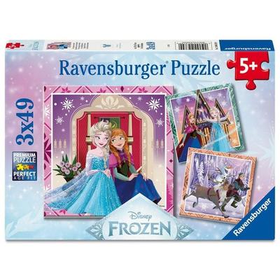 Kinderpuzzle 3x49 Teile - Disney Die Eiskönigin - Disney Frozen