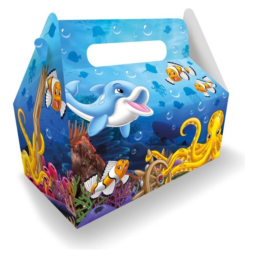 Magni Papier-Lunchbox Meerestiere 23x23x12cm (43487290)