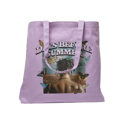 Rucksack MISTERTEE "MisterTee Unisex Days Before Summer Oversize Canvas Tote Bag", Gr. onesize, lila, Rucksäcke Rucksack