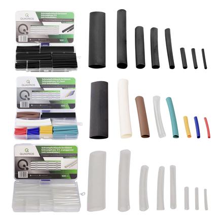 Quadrios Schrumpfs.Set 300 tlg Schw./Transp./Bunt (300x) (22CA143)