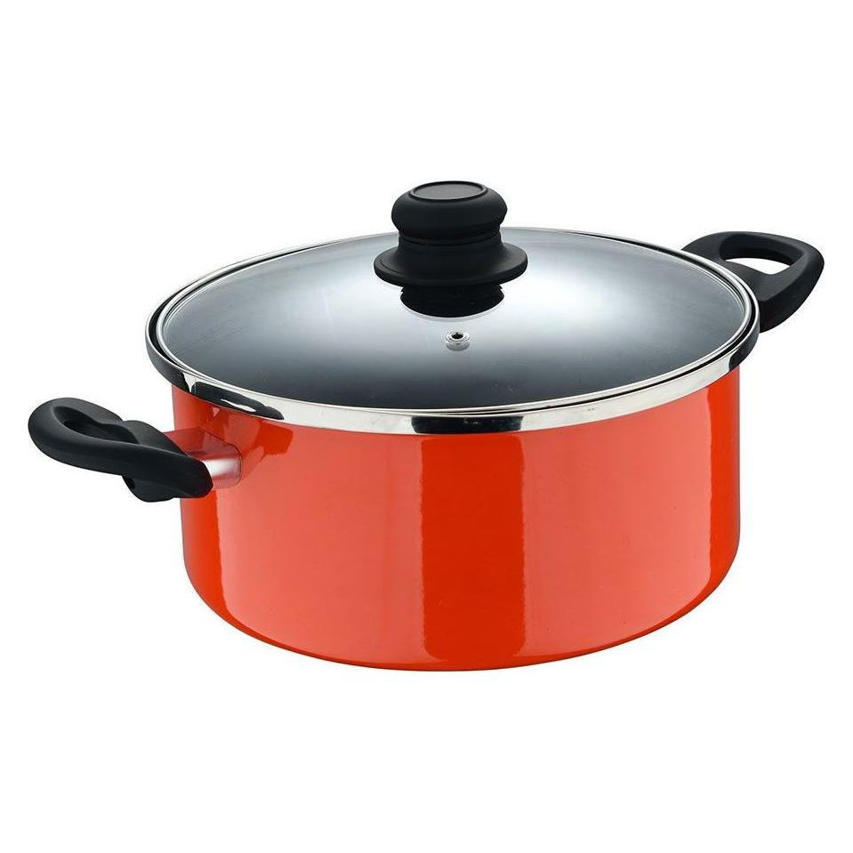 San Ignacio Topf mit Deckel valencia experto Orange Ø 24 cm (Kochtopf, Carbonstahl) (63026932)