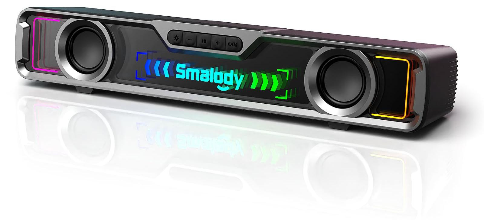 Selius PC Speaker Bluetooth 10 Watt - USB Soundbar 3D Stereo - Zwart