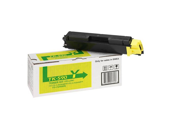 KYOCERA Toner original TK 590 Y - Jaune