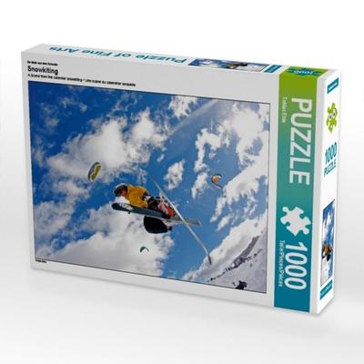 CALVENDO Puzzle Ein Motiv aus dem Kalender Snowkiting | 1000 Teile Lege-Größe 64 × 48 cm Foto-Puzzle für glückliche Stunden