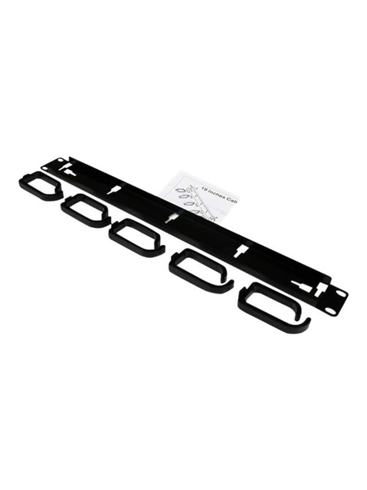 StarTech.com 1U 19in Metal Rackmount Cable Management Panel