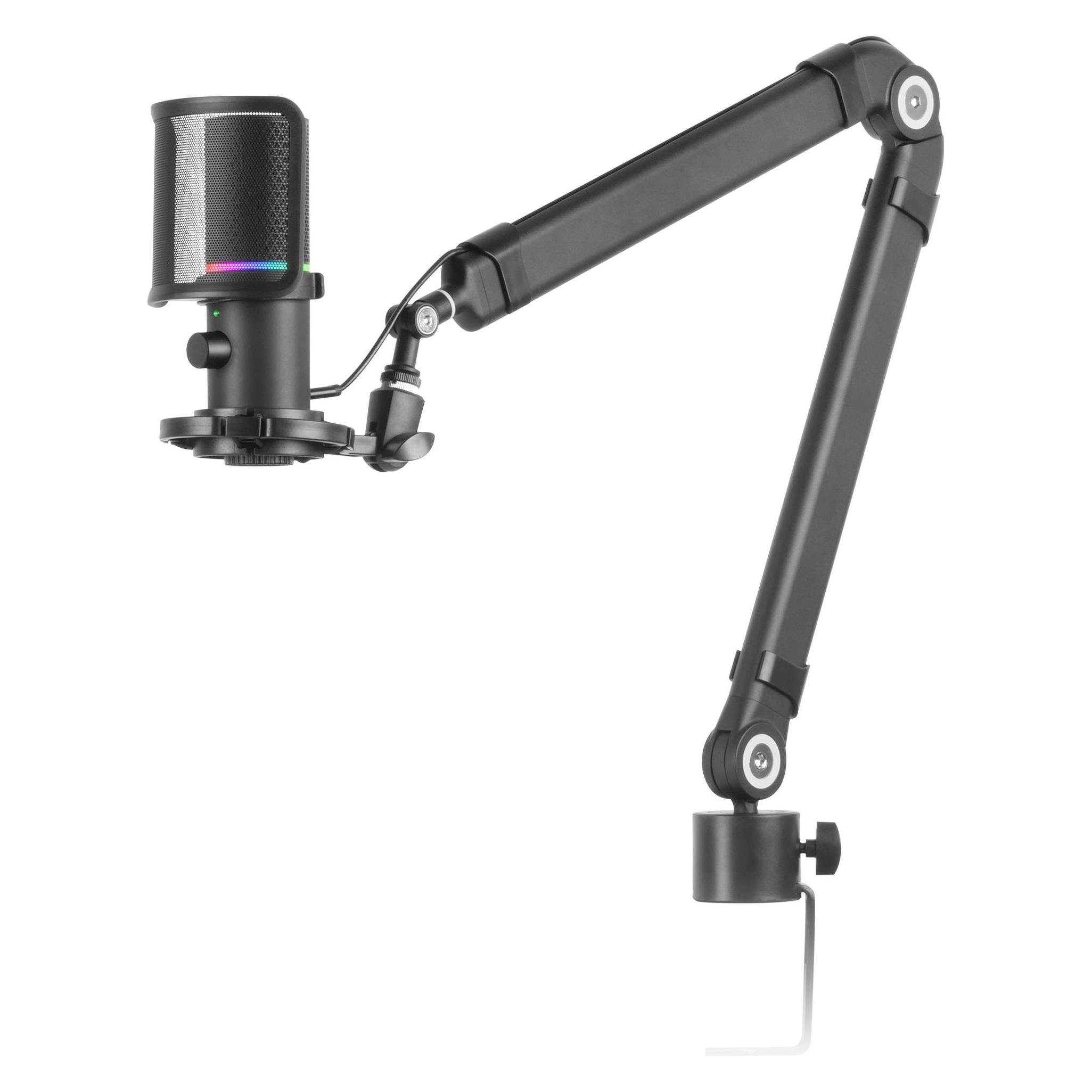 Mars Gaming Microphone Mmic-Xt RGB Avec Bras De Montage (Noir) (MMICXT)