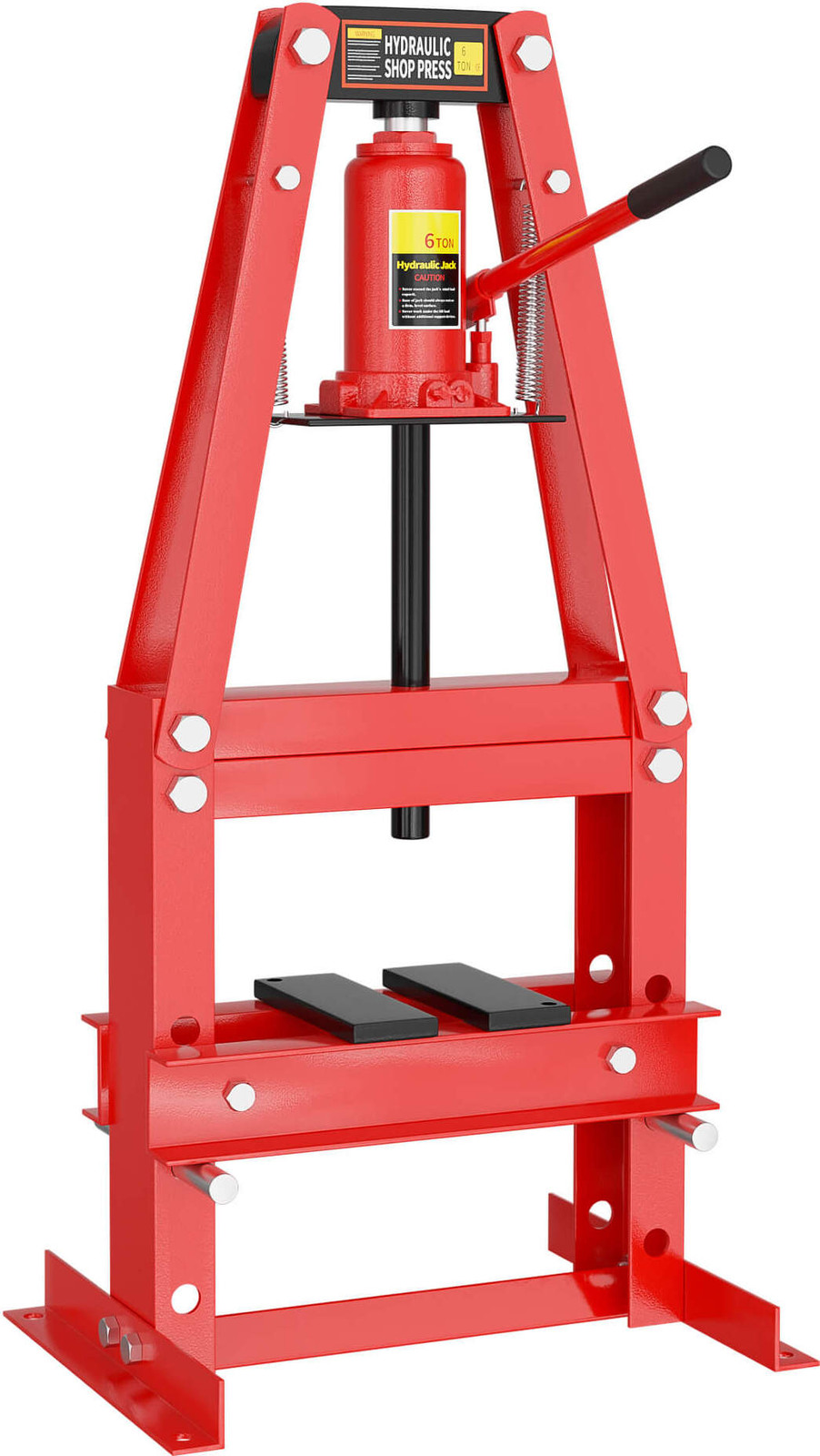 Wiltec 6T A-frame hydraulische werkplaatspers van staal, 260 mm