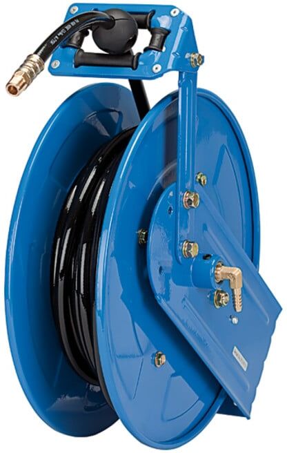 Riegler Enrouleur de tuyau, air comprimé/eau, tuyau PU Ø10x6,5, L 20 m (259/6021)