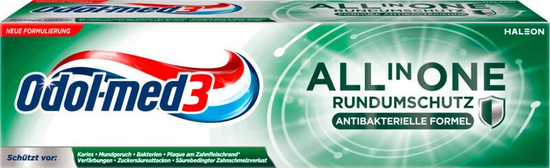 Odol-med3® ALL IN ONE RUNDUMSCHUTZ Zahnpasta 75 ml 6376013008