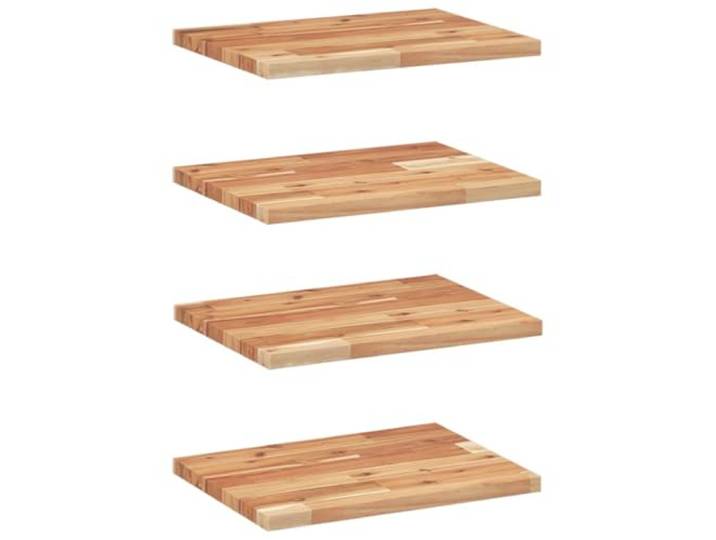 HAQWRDQSG Schweberegal 4er Set 40x30x2 cm Akazie Massivholz Vielseitiges Wandboard Set für stilvolle Dekoration im Schlafzimmer oder Flur mit naturgeölter Holzmaserung.