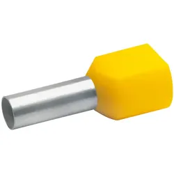 Klauke Zwillings-Aderendhülse 2x6qmm ge isol. 87514