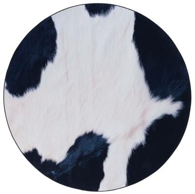 SAFAVIEH Faux Hide Machine Washable Slip Resistant Daphna Rustic Cow Print Rug