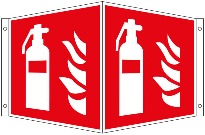 Panneau angulaire de protection contre l'incendie Eichner Extincteur (9225-13725-015)