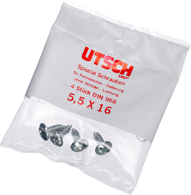 Erich Utsch Kennzeichenhalter Schraubenset Für Kennzeichenrahmen 0534100